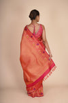 Rani Pure Mulberry Silk Kanjeevaram Meena Border Saree