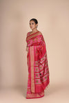 Pink Silk Ikkat Patola Saree