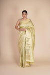 Frosted Mint Pure Mulberry Silk Kanjeevaram Saree