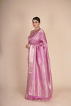 Lilac Kanchi RK Pure Pastel Fancy Brocket Saree