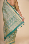 Green Banarasi Katan Silk Saree