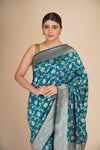 Banarasi Katan Silk Floral Jaal Saree