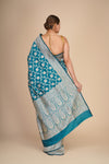 Banarasi Katan Silk Floral Jaal Saree
