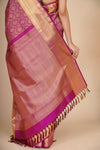Medium Orchid Pure Mulberry Silk Kanjeevaram Saree