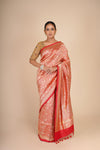 Red Banarasi Katan Silk Saree