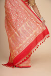Red Banarasi Katan Silk Saree