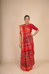 Multi Color Ktn Ikkat Patola Saree