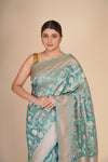 Banarasi Katan Silk Tissue Minakari Jaal Saree
