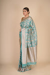 Banarasi Katan Silk Tissue Minakari Jaal Saree