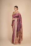Deep Purple Silk Kanjeevaram Saree